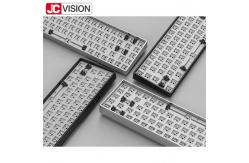 China Customized Style Aluminum 68 Keys Mechanical Keyboard Case Kit RGB LED Backlit supplier