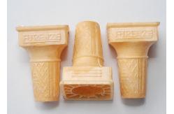 China Square Shape Wafer Cones / Flat Bottom Ice Cream Cones Eco - Friendly supplier