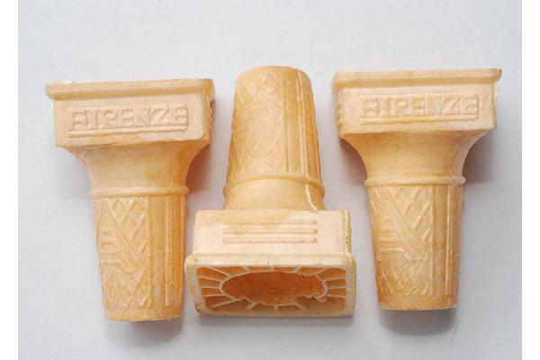 Square Shape Wafer Cones / Flat Bottom Ice Cream Cones Eco - Friendly