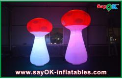 China Air Blown Inflatable Orange Lighting Event Inflatable Mushroom supplier