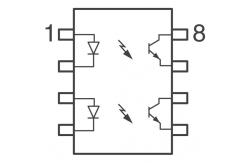 China ILD205T Optocoupler, Phototransistor Output, Dual Channel, SOIC-8 package supplier