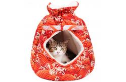China Warm Cat Litter Cat Sleeping Bed With Shoulder Strap 580g supplier