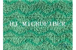 China W Shaped jacquard Microfiber Wet Mop Pads 80% polyester 20% polyamide supplier