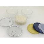 50ml Round Shape Pet Weed Clear Pet Jars / Small Packaging Pans