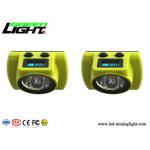 18000lux LED Miners Cap Lamp 6800mA ABS Material Warning Function USB Charging for sale
