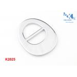 Brush Nickle Bag Metal Buckle Oval Belt Strap Buckle Hardware For Handbag for sale