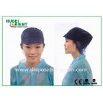 Non Woven White Snood Disposable Head Cap With Peak / Hairnet with Size  Customized for sale