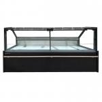 China Refrigerated Meat Display Cases Come With Stainless Steel Interiors factory