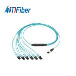 10 Gigabit 50/125 Multimode Fibre Optic Patch Leads OM4 Female 8 Core Jumper Cord for sale