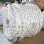 Yellow 8 Strand Polypropylene PP Mixed Polyester Ship Mooring Lines Rope With 200m/220m Length for sale