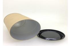 China Anti - Rust Paper Tube Packaging With Metal Lid / Tea Tin Paper Cylinder Containers supplier