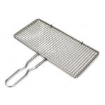 Food Grade SS201 SS304 BBQ Grill Wire Mesh Rectangular With Handle