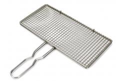 China Food Grade SS201 SS304 BBQ Grill Wire Mesh Rectangular With Handle supplier