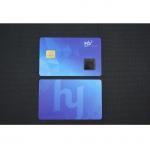 OTP Binding Embedded Fingerprint Credit Card 1.0mm Two Way Authentication for sale