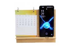 China 2024 Wood Wireless Charging Calendar New Style Creativity Custom Logo supplier