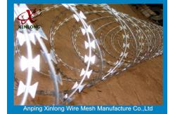 China High Security Razor Blade Barbed Wire Easy Install 450 - 980 Mm Diameter supplier
