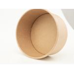 Durable Customized Kraft Paper Soup Bowls With Lids For Hot And Cold Foods for sale