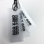 Clear Plastic Hanging Tags for sale