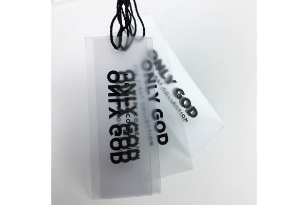 Clear Plastic Hanging Tags