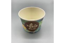 China Flexographic 500ml Biodegradable Paper Bowls Virgin Wood Pulp supplier