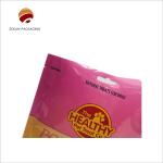 Custom Printed Flat Bottom Bag with Gravure Printing Slider Closure