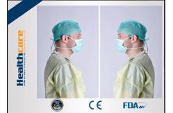 China Elastic Cuff Non Woven Disposable Protective Gowns Hospital Isolation Gown Single Use supplier