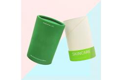China Custom 2oz Oval Deodorant Stick Container White Cardboard Push Up Paper Tube supplier