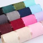 Korea Polyester Cotton Velvet Ribbon 10mm-40mm Green Velvet Wired Ribbon for sale