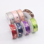 2.5cm Hot Stamping Ribbon Gift Box Packaging in Red Marble Pattern for DIY Father's Day for sale