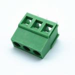 3 Poles 5.0mm Pitch Brass Cage PCB Screw Terminal Block 300V 10A