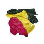 Reclaimed 20lb COLORED KNIT RAGS Absorbent Mixed Rags Cutting 100 cotton wiping tshirt rags for cleaning for sale