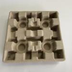 Environmentally Packaging 100% Recyclable Paper Pulp Moulded Trays for sale