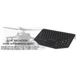 Military Ruggedized Silicone Keyboard with Backlit Touchpad EMC Standard