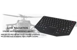 China Military Ruggedized Silicone Keyboard with Backlit Touchpad EMC Standard supplier