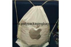 China STR Double Layer CPE PE Plastic Drawstring Backpack supplier