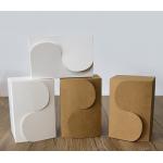 Environmental Takeaway Sugar Kraft Clamshel Food Packaging Paper Box for sale