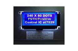 China FSTN Positive 240x80 Dots Matrix Lcd Module Amber LED Backlight supplier