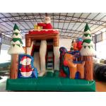 Factory Christmas Santa Tree Inflatable Slides Castle Inflatable Bouncy House