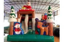 China Factory Christmas Santa Tree Inflatable Slides Castle Inflatable Bouncy House supplier