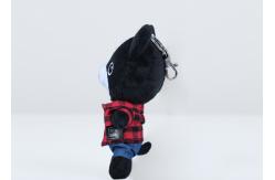 China Dressed Up Plush Keychain Toys Delicate Handmaking Artwork Machine Washable supplier