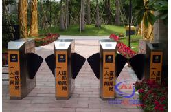 China High Security Flap Barrier Gate Customized Led Light Changeable supplier