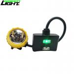 15000lux Mining Hard Hat Light With Rear Warning Light 3.7V 450mA 1.7W for sale