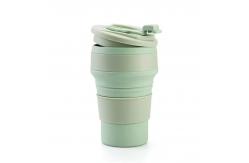 China 350ml 500ml Silicone Travel Coffee Cup Collapsible OEM ODM supplier