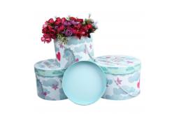 China Flower Recyclable Paper Cylinder Gift Boxes Packaging 1.0 - 3.0mm Paper Thickness supplier
