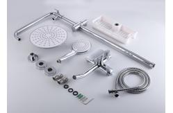 China Dual Handle Bath Shower Mixer Set , Chrome Wall Mounted Shower Faucet Kits supplier