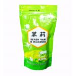 Shiny Peak Green Tea Bags Packaging Stand Up Aluminum Foil Jasmine Pouch for sale