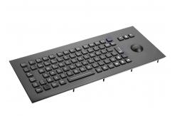 China Military Black Metal Keyboard With Trackball supplier