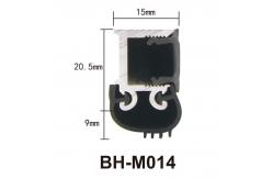 China 6063 Aluminum Door Bottom Seal Strip Screw Fixed With Silicone Rubber supplier