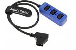China Screw Threads D Tap Female Splitter Cable For ARRI RED Z CAM supplier