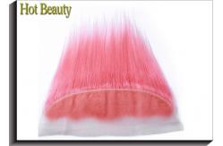 China Custom Pink Ear To Ear Swiss Lace Top Closure / Frontal Closure Weave supplier